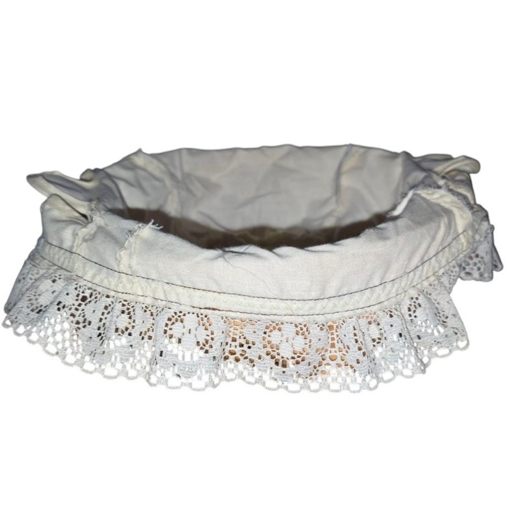 Muslin & Lace Longaberger Fabric Liner ( 2 Handles)  no Basket